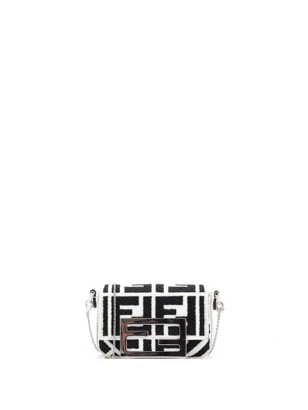 Fendi Chain Baguette Charm Bag Zucca #342940F52B